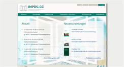 Desktop Screenshot of imprs-cc.de